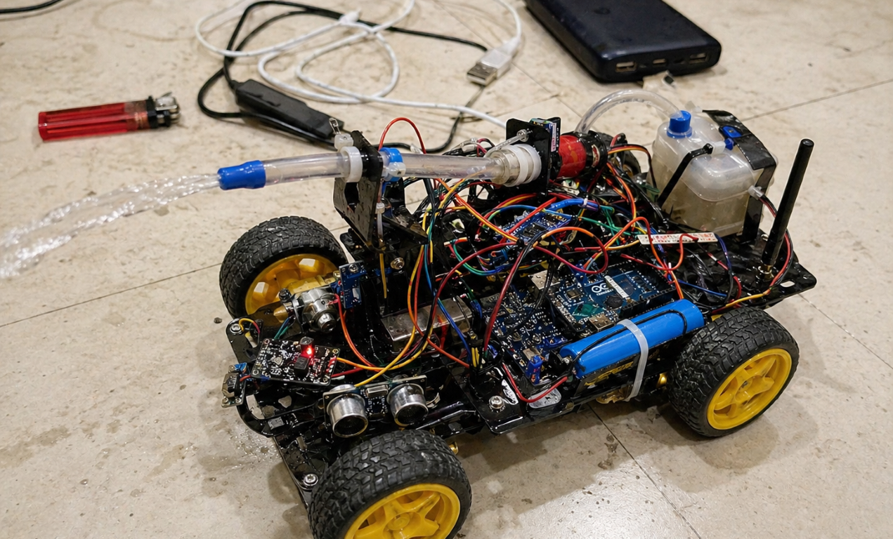 Prototype of Autonomous Fire Fighting Car